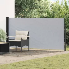   vidaXL Húzható oldalsó napernyő Szürke 300 x 117 cm Poliészter