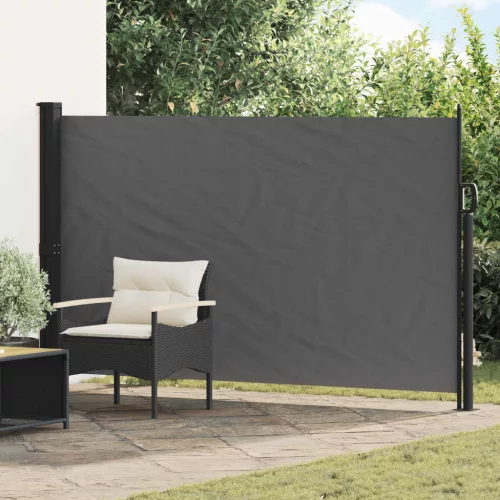 vidaXL Húzható oldalsó napernyő Antracitszürke 300 x 170 cm Poliészter