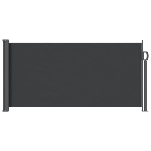 vidaXL Húzható oldalsó napernyő Fekete 300 x 100 cm Poliészter