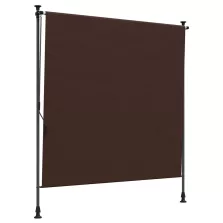 vidaXL Kültéri Rolós Árnyék Barna 150 x 270 cm