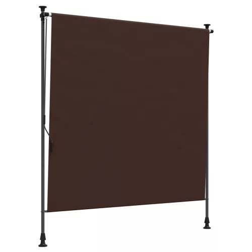 vidaXL Kültéri Rolós Árnyék Barna 150 x 270 cm