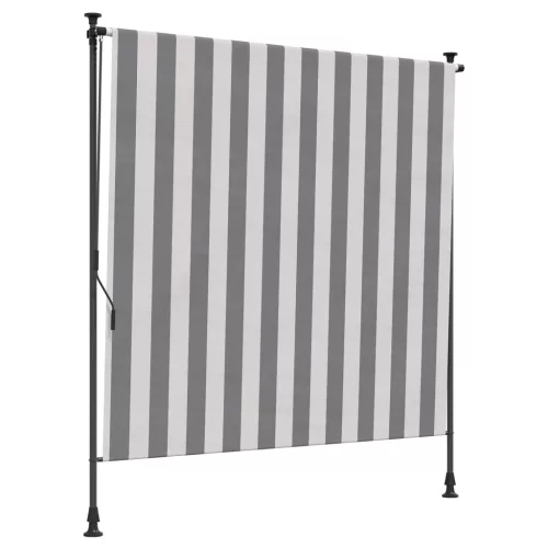 vidaXL Kültéri Rolós Árnyék Antracit és Fehér 120 x 270 cm