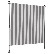   vidaXL Kültéri Rolós Árnyék Antracit és Fehér 150 x 270 cm
