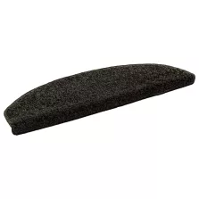   vidaXL Öntapadós lépcsőszőnyegek Félkör 15 pcs Antracitszürke