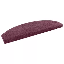   vidaXL Öntapadós lépcsőszőnyegek 15 pcs Sötét lila 80 x 24,5 x 3,5 cm