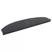   vidaXL Öntapadós lépcsőszőnyegek 15 pcs Sötétszürke 80 x 24,5 x 3,5 cm