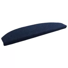  vidaXL Öntapadós lépcsőszőnyegek Félkör 15 pcs Tengerészkék