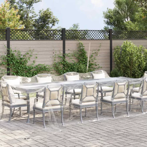 vidaXL Ponyva 350 gsm Átlátszó 7 x 4 m PVC
