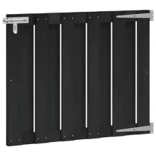 vidaXL Kerti kapu 100 x 80 cm WPC és Alumínium Fekete