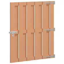 vidaXL Kerti kapu 100 x 112 cm WPC és Alumínium Barna