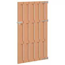 vidaXL Kerti kapu 100 x 180 cm WPC és Alumínium Barna