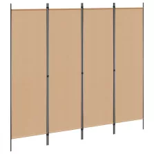   vidaXL 4-paneles szoba elválasztó Bézs 200 x 180 cm Szövet