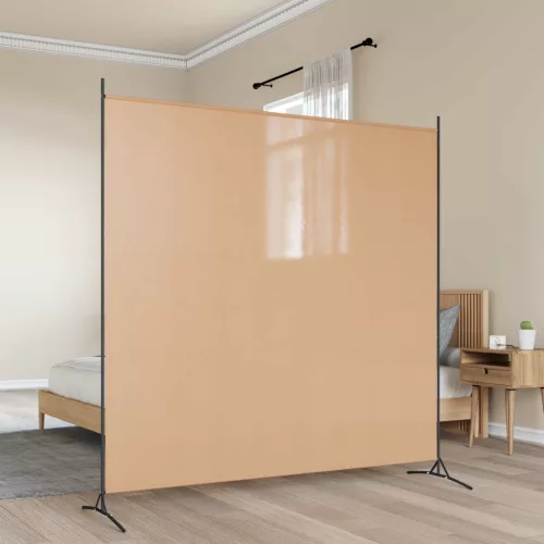 vidaXL Egypaneles Szoba Elválasztó Bézs 175 x 180 cm Szövet