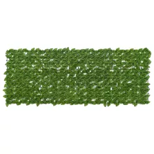   vidaXL Erkély képernyő levelekkel Zöld és Sárga 200 x 75 cm