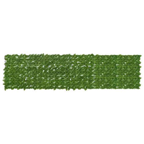 vidaXL Erkély képernyő levelekkel Zöld és Sárga 300 x 75 cm