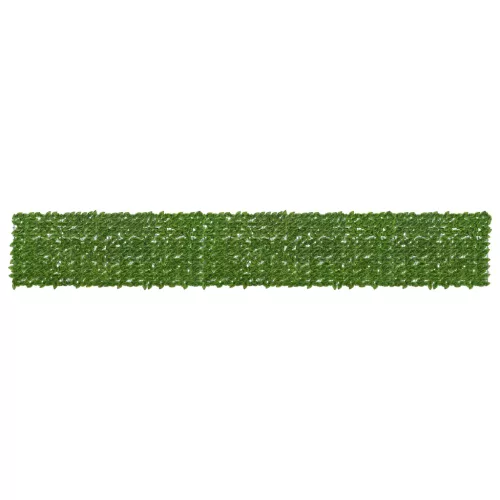 vidaXL Erkély képernyő levelekkel Zöld és Sárga 500 x 75 cm