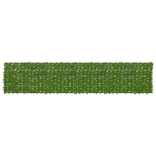 vidaXL Erkély képernyő levelekkel Zöld és Sárga 500 x 100 cm