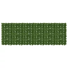 vidaXL Erkély képernyő levelekkel Zöld 300 x 100 cm