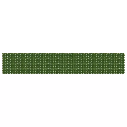 vidaXL Erkély képernyő levelekkel Zöld 600 x 100 cm