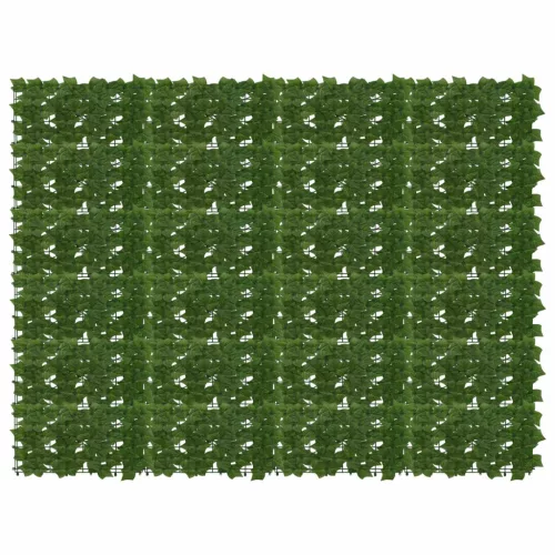 vidaXL Erkély képernyő levelekkel Zöld 200 x 150 cm