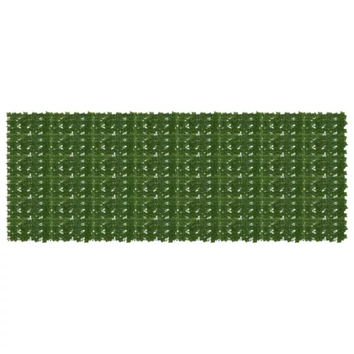 vidaXL Erkély képernyő levelekkel Zöld 400 x 150 cm