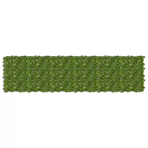 vidaXL Erkély képernyő levelekkel Zöld és Sárga 300 x 75 cm