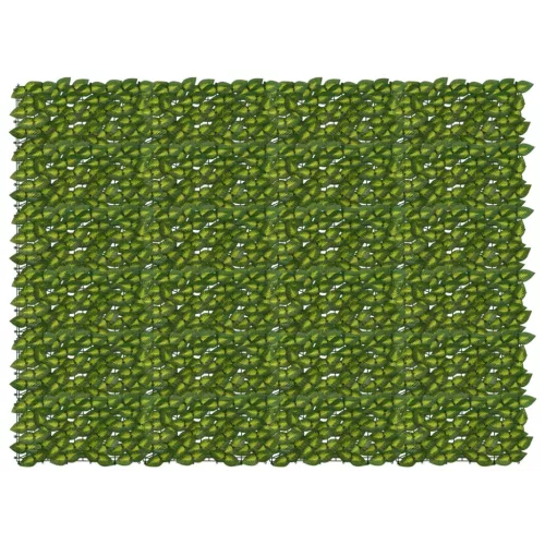 vidaXL Erkély képernyő levelekkel Zöld és Sárga 200 x 150 cm
