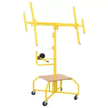 vidaXL Gipszkartonemelő Sárga 300 x 107 x 330 cm Acél