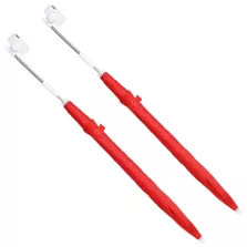  vidaXL Csipeszes napernyő 2 pcs Tűz téglavörös Ø 105 x 86 cm