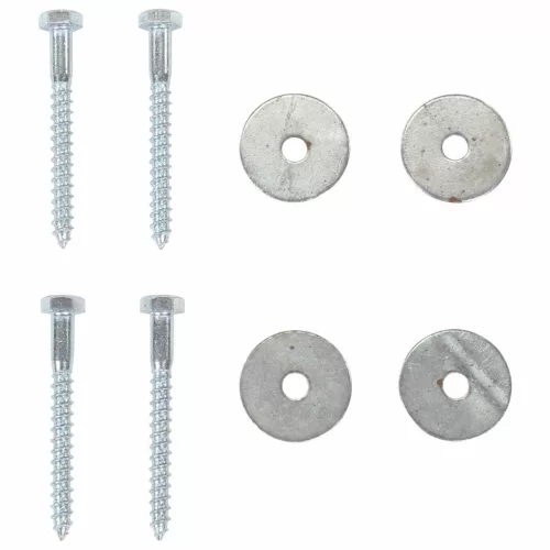 vidaXL Földi horgony 4 pcs Ezüst Ø10 x 60 cm Galvanizált fém