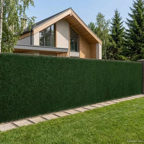 vidaXL Műanyag Kerítés Sötétzöld 1 x 6 m PVC és Acél