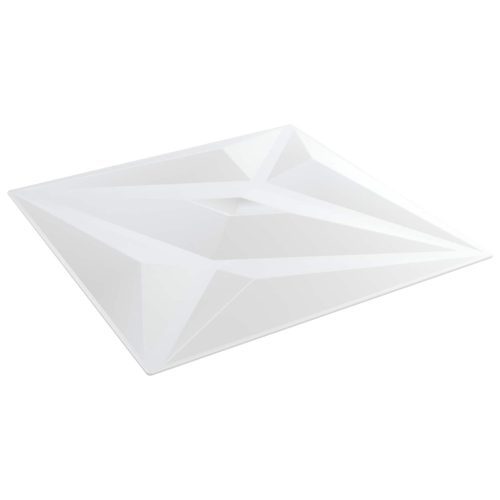 vidaXL Fali panelek Csillag 12 pcs Fehér Csillag 50 x 50 cm XPS Hab