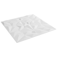 vidaXL Fali panelek 12 pcs Fehér 50 x 50 cm XPS Hab