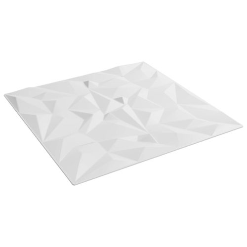 vidaXL Fali panelek 48 pcs Fehér 50 x 50 cm XPS Hab