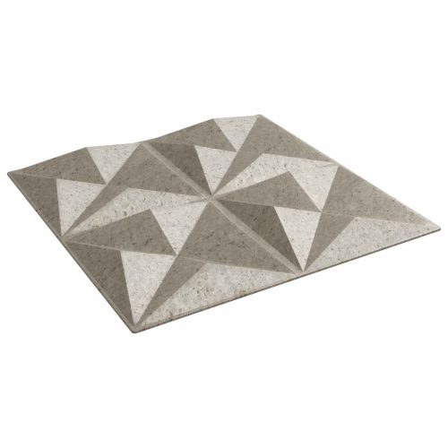 vidaXL Fali panelek 12 pcs Origami Beton 50 x 50 cm XPS Hab