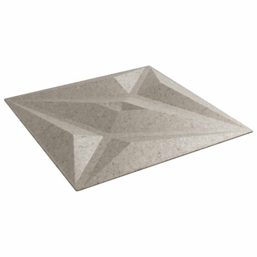 vidaXL Fali panelek Csillag 24 pcs Csillag Beton 50 x 50 cm XPS Hab