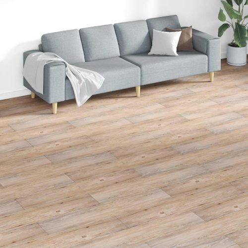 vidaXL Padlódeszkák 18 pcs Barna 5,26 m² PVC