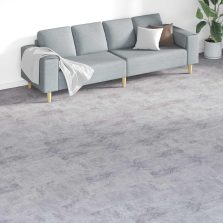 vidaXL Padlódeszkák 18 pcs Szürke 5,26 m² PVC