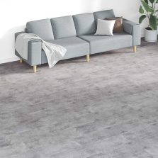 vidaXL Padlódeszkák 18 pcs Barna Cement 5,26 m² PVC