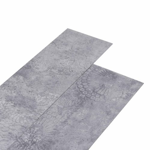 vidaXL Öntapadós padló deszka 32 pcs Szürke Cement 4,46 m² PVC