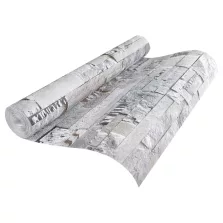 vidaXL 3D Kő Tapéta Szürke 10 x 0,53 m Nem Szőtt Szövet