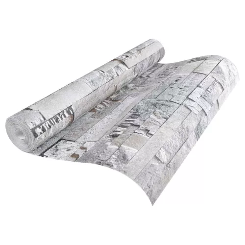 vidaXL 3D Kő Tapéta Szürke 10 x 0,53 m Nem Szőtt Szövet
