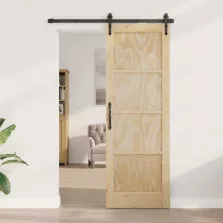 vidaXL Belső Ajtó Természetes 73,5 x 211 cm Furnér
