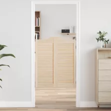   vidaXL Lengő Ajtók Természetes 100 x 40 cm Tömör Fenyőfa