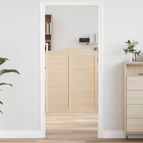 vidaXL Lengő Ajtók Természetes 100 x 40 cm Tömör Fenyőfa
