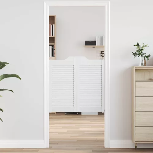 vidaXL Lengő Ajtók Fehér 80 x 40 cm Tömör Fenyőfa