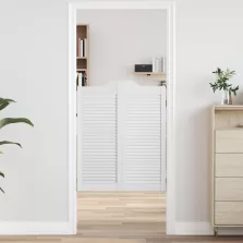 vidaXL Lengő Ajtók Fehér 100 x 40 cm Tömör Fenyőfa