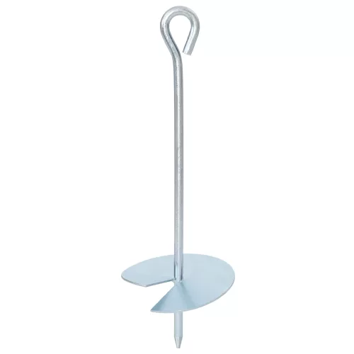 vidaXL Földi horgony 2 pcs Ezüst Ø10 x 30 cm Galvanizált fém