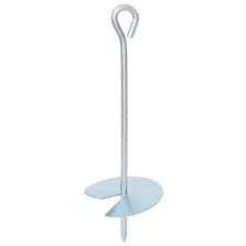   vidaXL Földi horgony 10 pcs Ezüst Ø10 x 30 cm Galvanizált fém