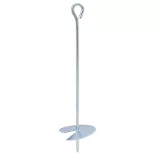   vidaXL Földi horgony 4 pcs Ezüst Ø10 x 40 cm Galvanizált fém